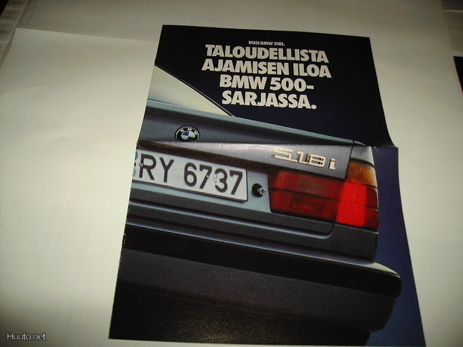 Myyntiesite - BMW 518i - 2/1989