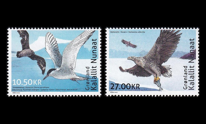 Grönlanti 765-8 ** Arktisen ja Etelämantereen linnut (2017