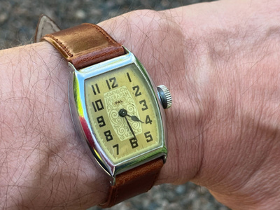 Ingraham PAL Art Deco miesten tankkikello