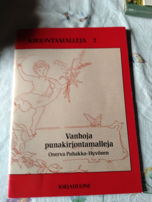 vanhoja punakirjontamalleja