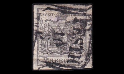 Itävalta 2_X o Vaakuna 2 Kr (1850)