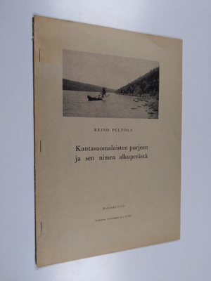 Reino Peltola : Kantasuomalaisten purjeen ja sen nimen al...