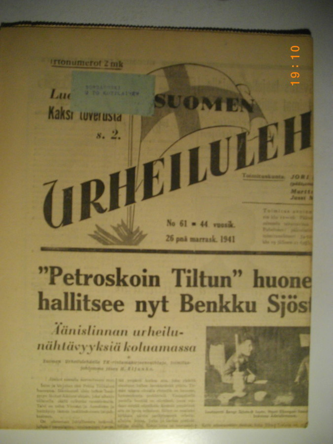 Suomen Urheilulehti Nro 61/1941 (15.3)