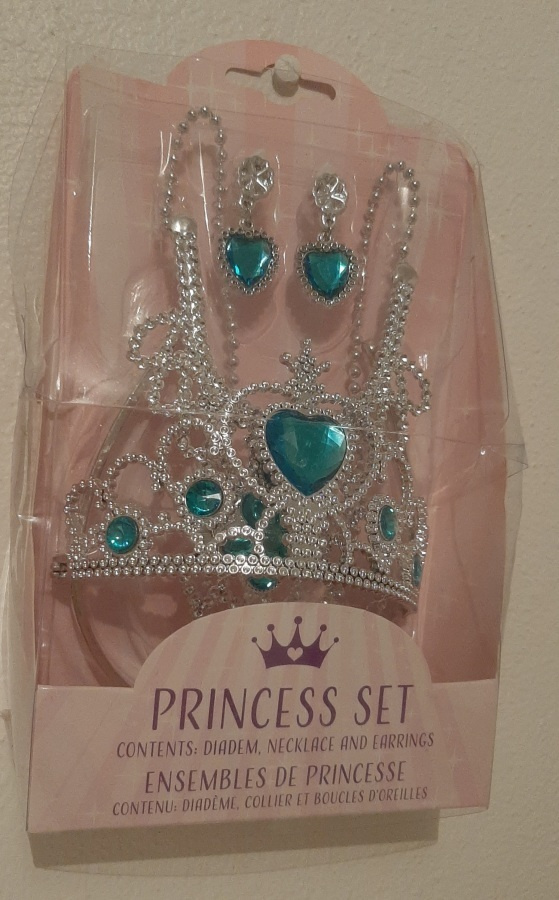 Lasten korusetti uusi prinsessakoruja tiara korvakorut