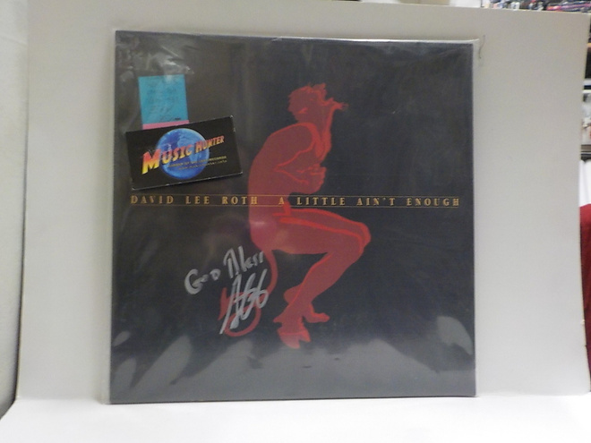 DAVID LEE ROTH - A LITTLE AINT ENOUGH EX+/EX- LP + NIMMARI!!