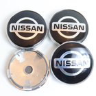 Nissan vannekeskiöt – Kromi-Musta – 60mm (4kpl s - pikkukuva 1