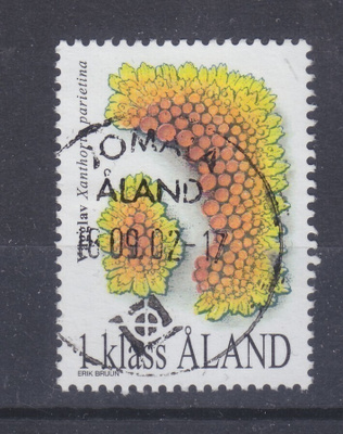 Åland 1999 jäkäliä llo leimalla.