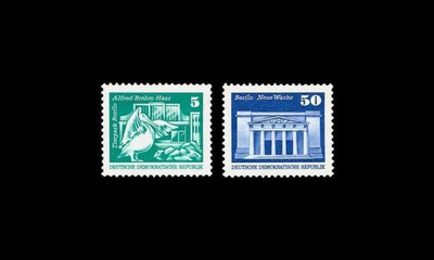 DDR 1947-8 ** Käyttösarja rakennuksia pieni koko (1974)