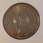 5 mark 1987 Itä-Saksa. Rahakirje Berlin 750v. UNC - pikkukuva 3