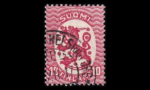 69 o M-17 10p punainen Helsinki x.XII.17 (1917)
