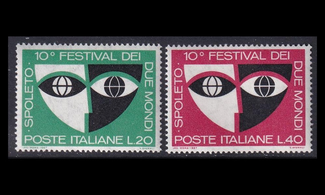 Italia 1235-6 ** Kaksi maailmaa -festivaalit (1967)