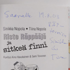 Sinikka Nopola ym. : Risto Räppääjä ja sitkeä finni (sign... - pikkukuva 3