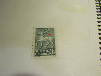 1942 punainen risti 50p+5p, postituore