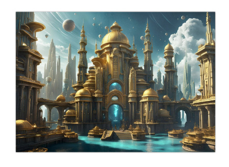 100 kpl uusia Sci-Fi taide julisteita koko A4