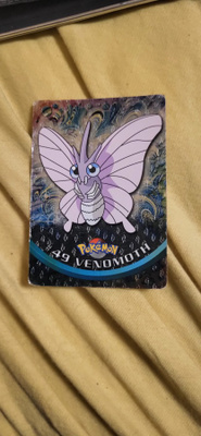 Pokemon Topps TV Animation Edition #49 Venomoth Blue Logo