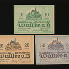 Itävalta Notgeld 10, 20, 50 Heller, Wallsee 1920 - pikkukuva 1