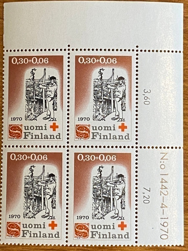 PR 1970 0,30+ 0,06 NUMERO NELIÖ**