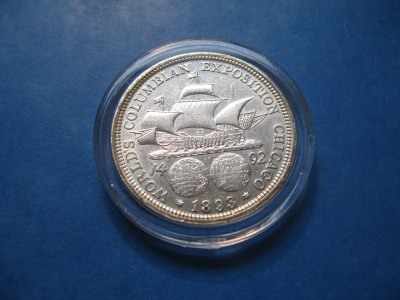 USA ½ dollar hopearaha Maailmannäyttely - 1893