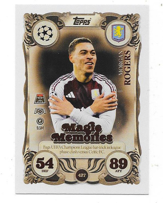 2025-26 Topps MA CHL Magic Memories #427 Morgan Rogers , AV