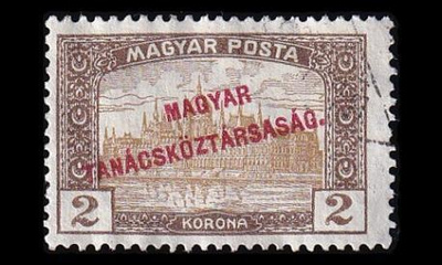 Unkari 282 o Parlamenttirakennus 2 Kr pp (1919)