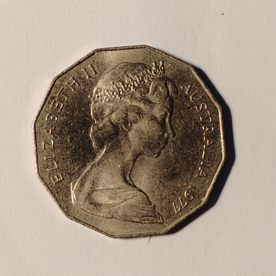 50 cents-Elizabeth II 1977