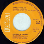 CAROL DOUGLAS doctor`s orders 7" -1975- japani painos - pikkukuva 2
