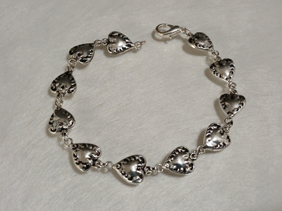 Silver Plated Kanadalainen sydän rannekoru