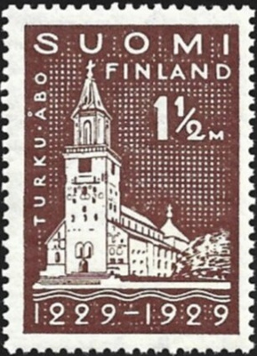 1929 Turun 700-vuotisjuhla 1½ mk PT ** LaPe 140 W 1