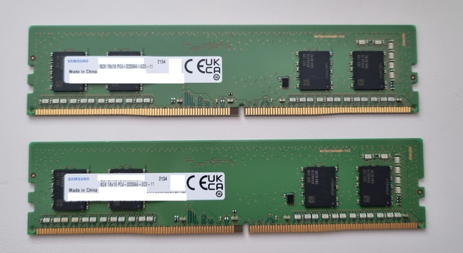 Samsung 16Gb (2x8Gb) PC4-3200AA UDIMM muistikammat