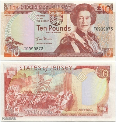 Jersey 10 Pounds 2000 (P-28) UNC QEII