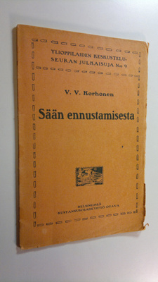 V. V. Korhonen : Sään ennustamisesta