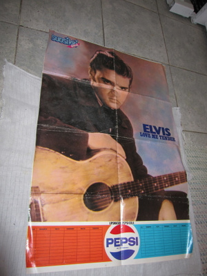 ELVIS PRESLEY - love me tender SUOSIKKI PEPSI JULISTE