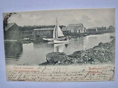 VANHA Postikortti Kokkola 1902
