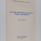Kaarlo Voionmaa : On the Semantics of Adult Verb Acquisition - pikkukuva 1