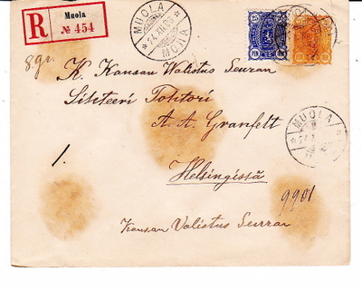 VANHA R-Kuori Muola Muolaa Luov. Alue 1896 Ehiö + Lisämerkki