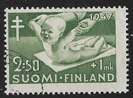 Tuberkuloosi 1947 2,50+1mk (LAPE 336) O