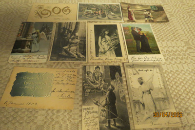 10 KPL 1900- LUVUN ALUN KORTTEJA YHT. 2,50 € + POSTIKULUT
