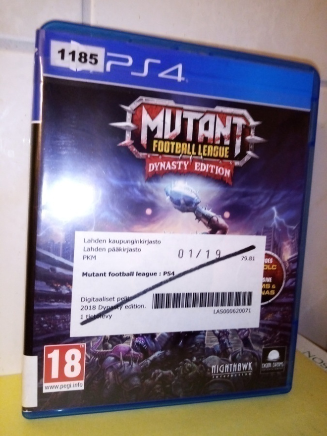 PS4 MUTANT FOOTBALL LEAGUE :  DYNASTY EDITION