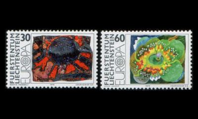 Liechtenstein 623-4 ** Europa maalauksia (1975)