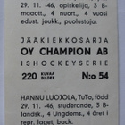 Hannu Luojola TuTo Champion 1966 - pikkukuva 2