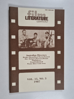 Literature/Film Quarterly - Vol 15, No. 3, 1987