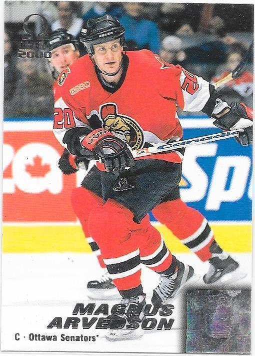 1999-00 Pacific Omega #157 Magnus Arvedsson Ottawa Senators