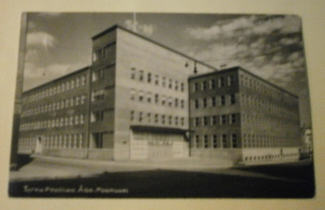 Turku, Postitalo, vanha mv valokuvapk, p. 1934