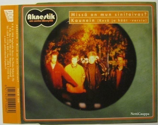Aknestik • Missä On Mun Sinitaivas? CD Maxi-Single