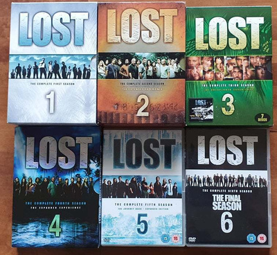 LOST kaudet 1-6 - DVD Boxit (HYVÄ)