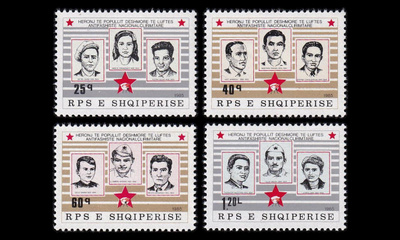Albania 2260-3 ** Vapaustaistelijoita (1985)