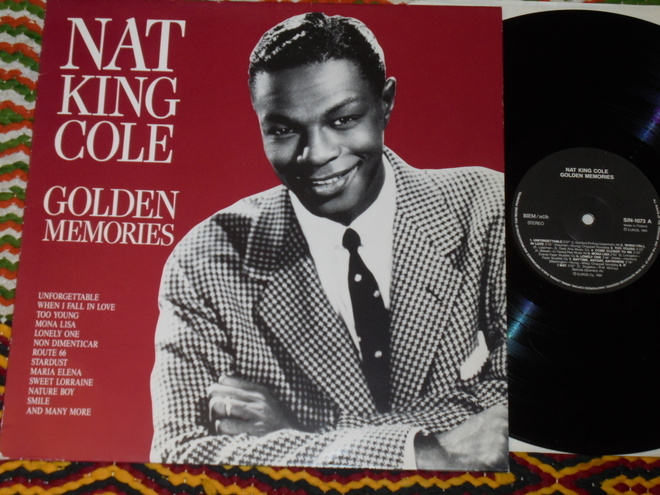 NAT KING COLE - Golden Memories - LP 1991 suomi EX-