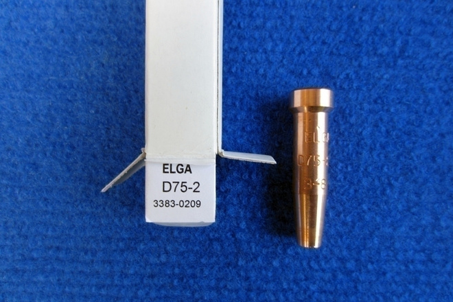 Polttoleikkaussuutin Elga D75 N:o 2   3-8mm