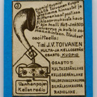 *** Vanha J.V. Toivasen sormusmainos magneettina * 20-luku * - pikkukuva 1