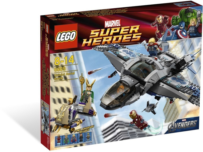 LEGO # SUPER HEROES # 6869 : Quinjet Aerial Battle ( 2012 )